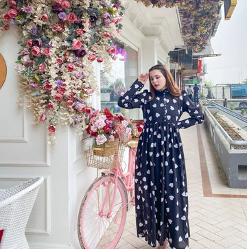 Sweet Heart - 1PC Georgette Maxi