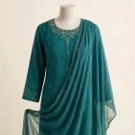 Embroidered Kurti with Dupatta